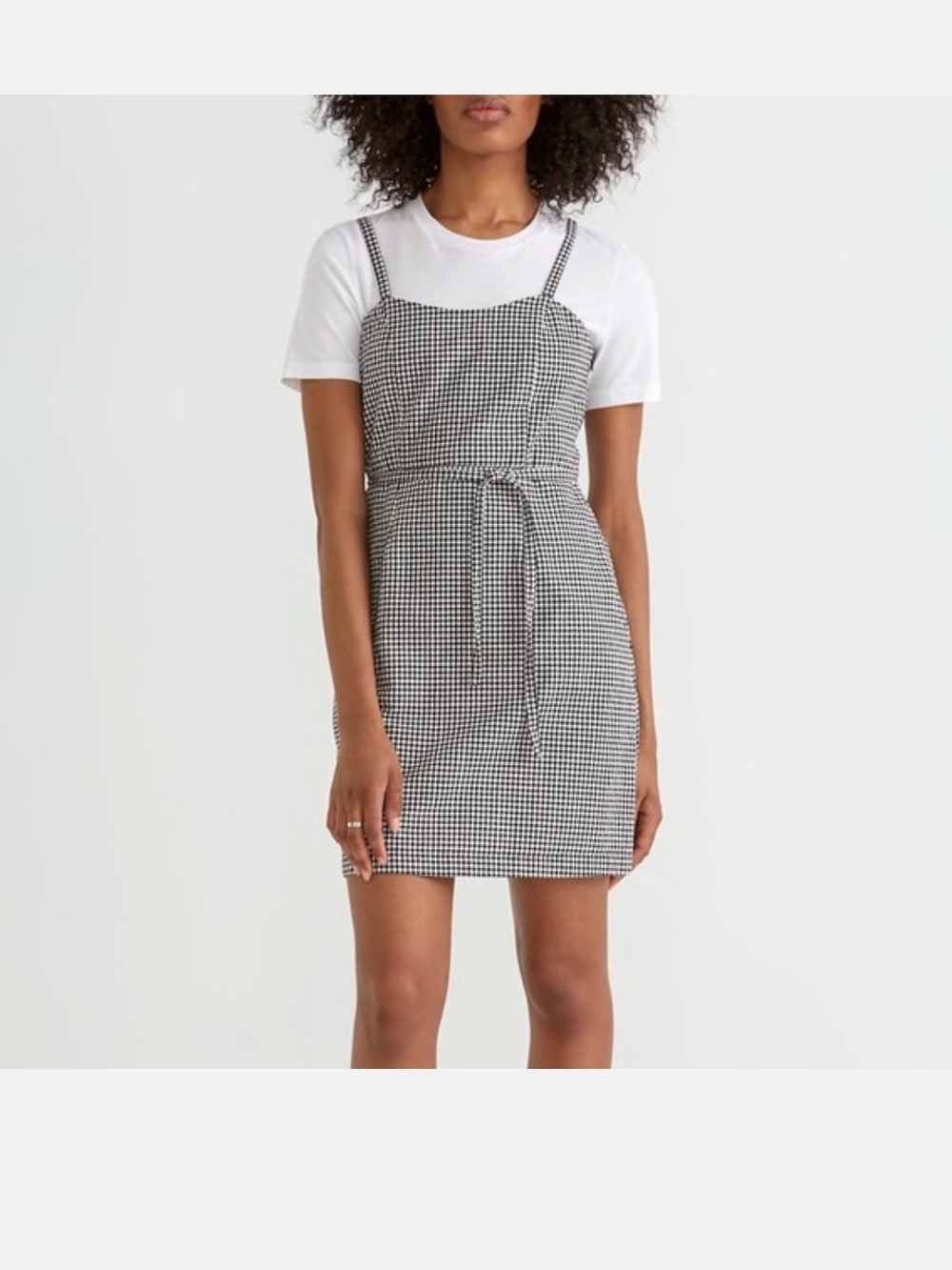 Frank And Oak Gingham Mini Dress 100% Cotton - Picture 3 of 7